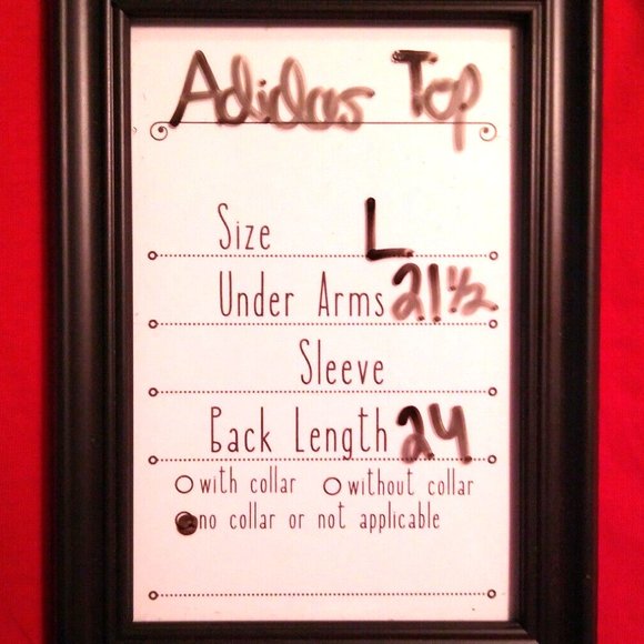 Adidas Americana t-shirt Logo Top size L Large red - Picture 3 of 3